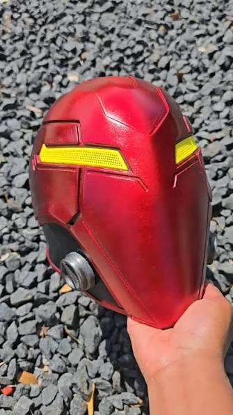 Immortal Red Hood helmet mask for cosplay and collectors, universal fit up to 24 inches