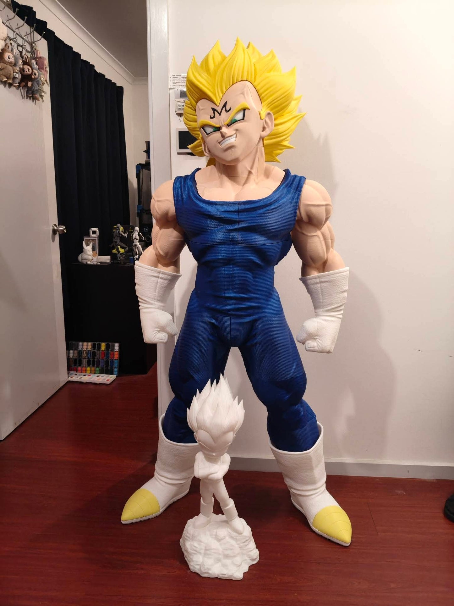 Fullsize lifesize 1:1 scale Majin Vegeta Dragon Ball Z bust 5ft 6in detailed sculpture