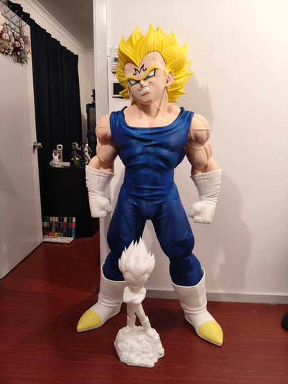 Fullsize lifesize 1:1 scale Majin Vegeta Dragon Ball Z bust 5ft 6in detailed sculpture