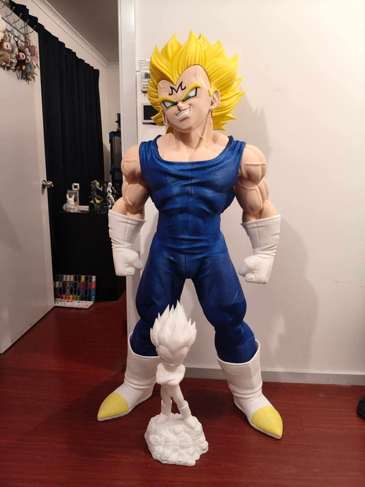 Fullsize lifesize 1:1 scale Majin Vegeta Dragon Ball Z bust 5ft 6in detailed sculpture
