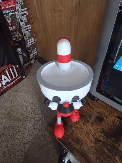 Large 10" cuphead bust statue figure made to order by 3dCurioPrints