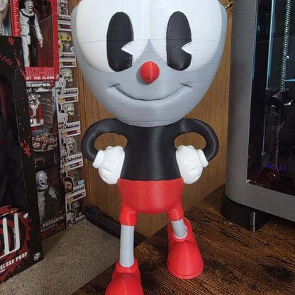 Large 10" cuphead bust statue figure made to order by 3dCurioPrints