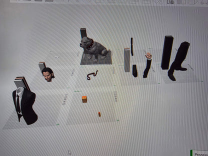 21" 1ft 9in John Wick and dog massive by 3dCurioPrints