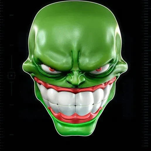 Magnetic strap-free mask inspired by Jim Carrey's The Mask movie with customizable mouth color