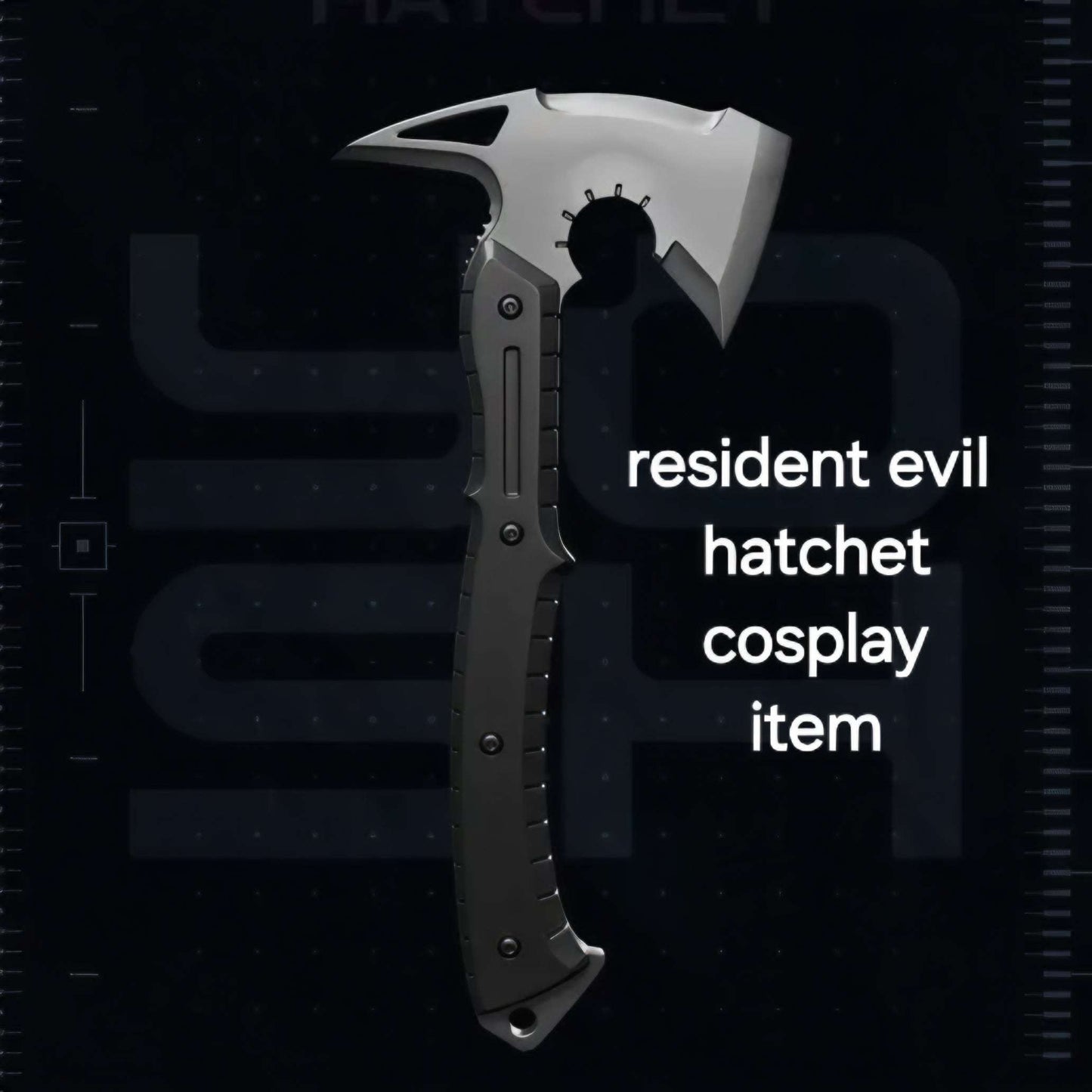 Resident evil cosplay fake hatchet weapon for conventions