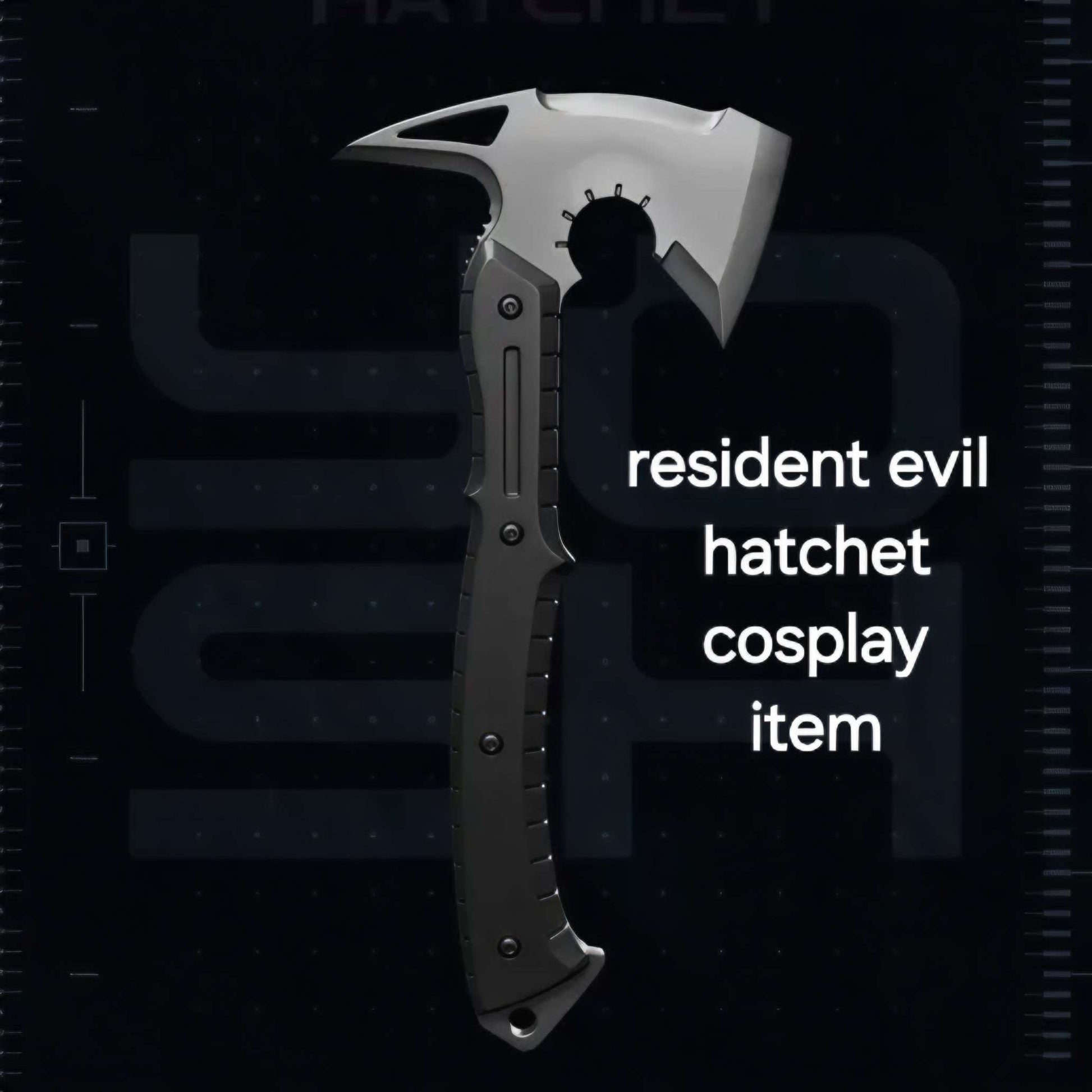 Resident evil cosplay fake hatchet weapon for conventions