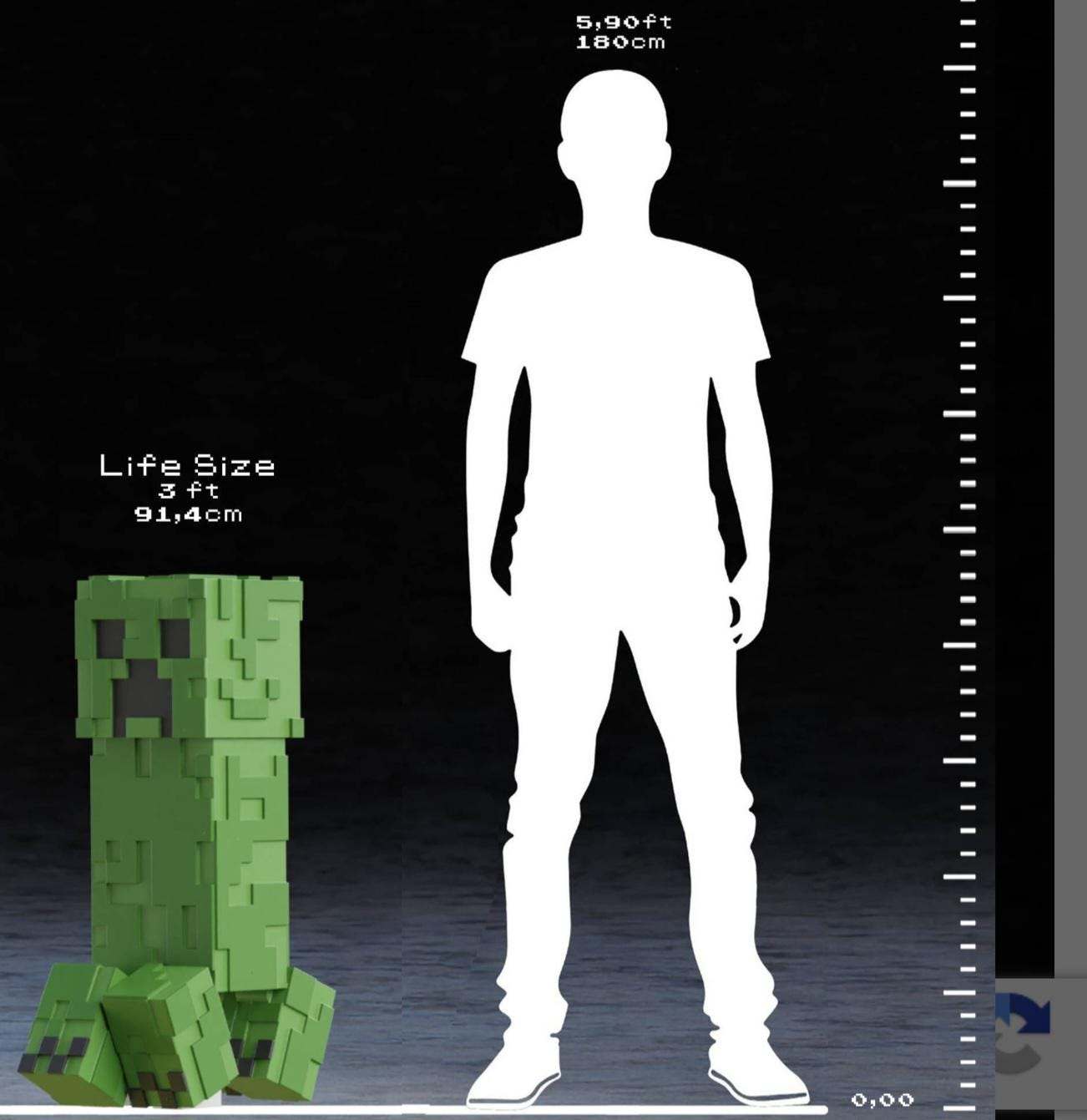 Large 3ft minecraft statue figure bust made to order 3-4 weeks by 3dCurioPrints