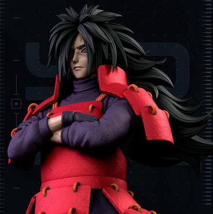 Life size 5ft 11in Madara figure from Naruto standing tall