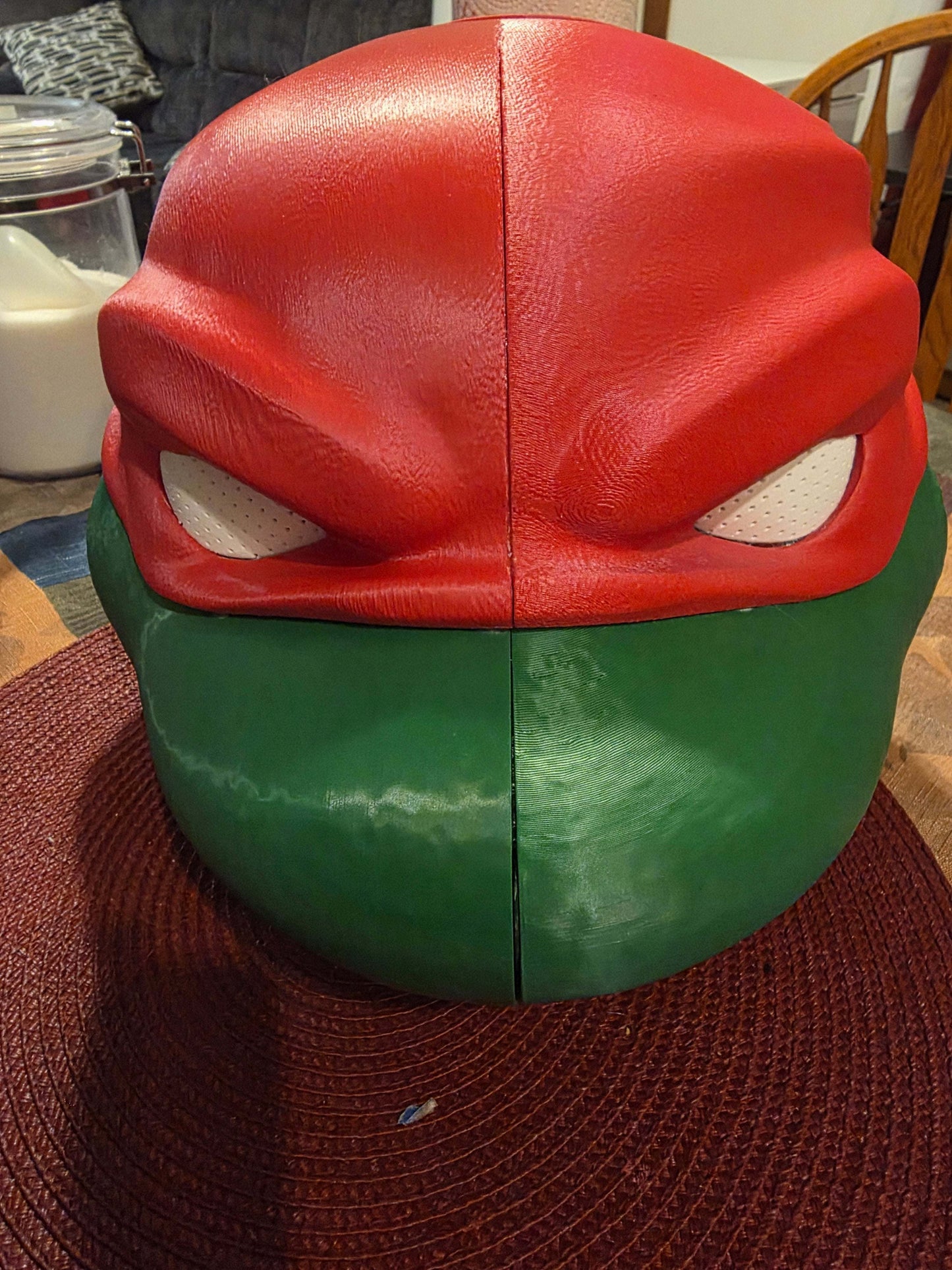 Rare TMNT Raphael helmet mask for heads up to 24 inches