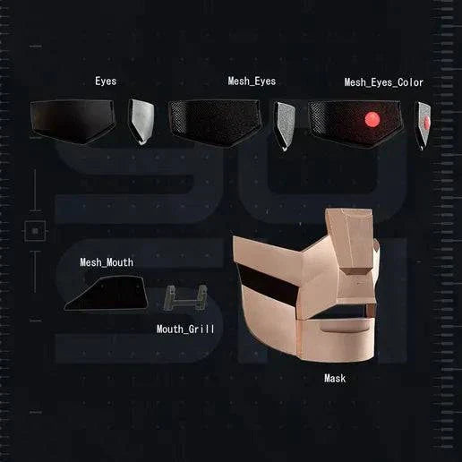 Sentinel helmet cosplay mask made to order, one size fits all, handcrafted with a one-week production time