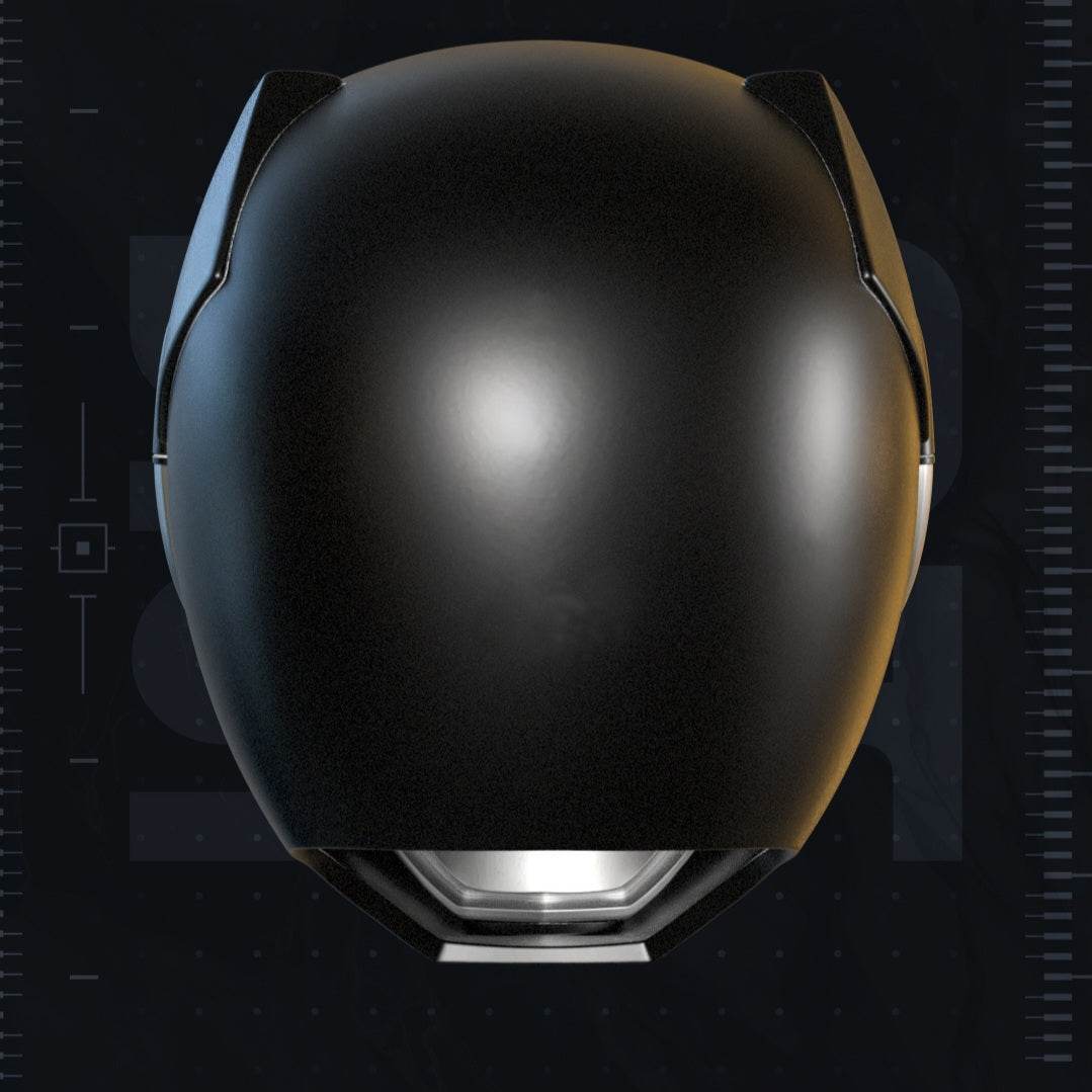 Black power ranger mask helmet fitting heads up to 24 inches