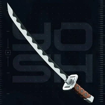 3D-printed TMNT Leonardo katana cosplay prop blade for costume and photoshoots