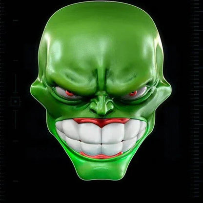The Mask movie-inspired cosplay mask with magnetic closure and customizable mouth color options