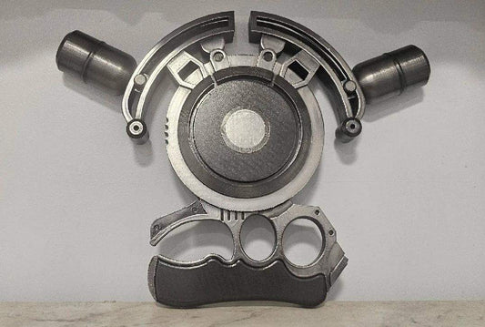 Vigilante arkham line launcher cosplay batman superhero cosplay instead silver grey by 3dCurioPrints