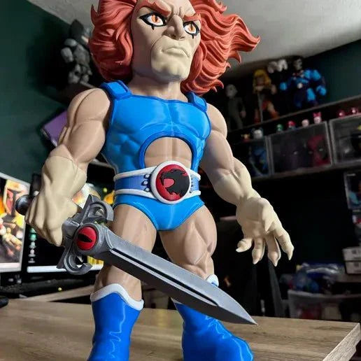 23 inch Thundercats Lion-O bust statue with colored finish and separate sword for assembly