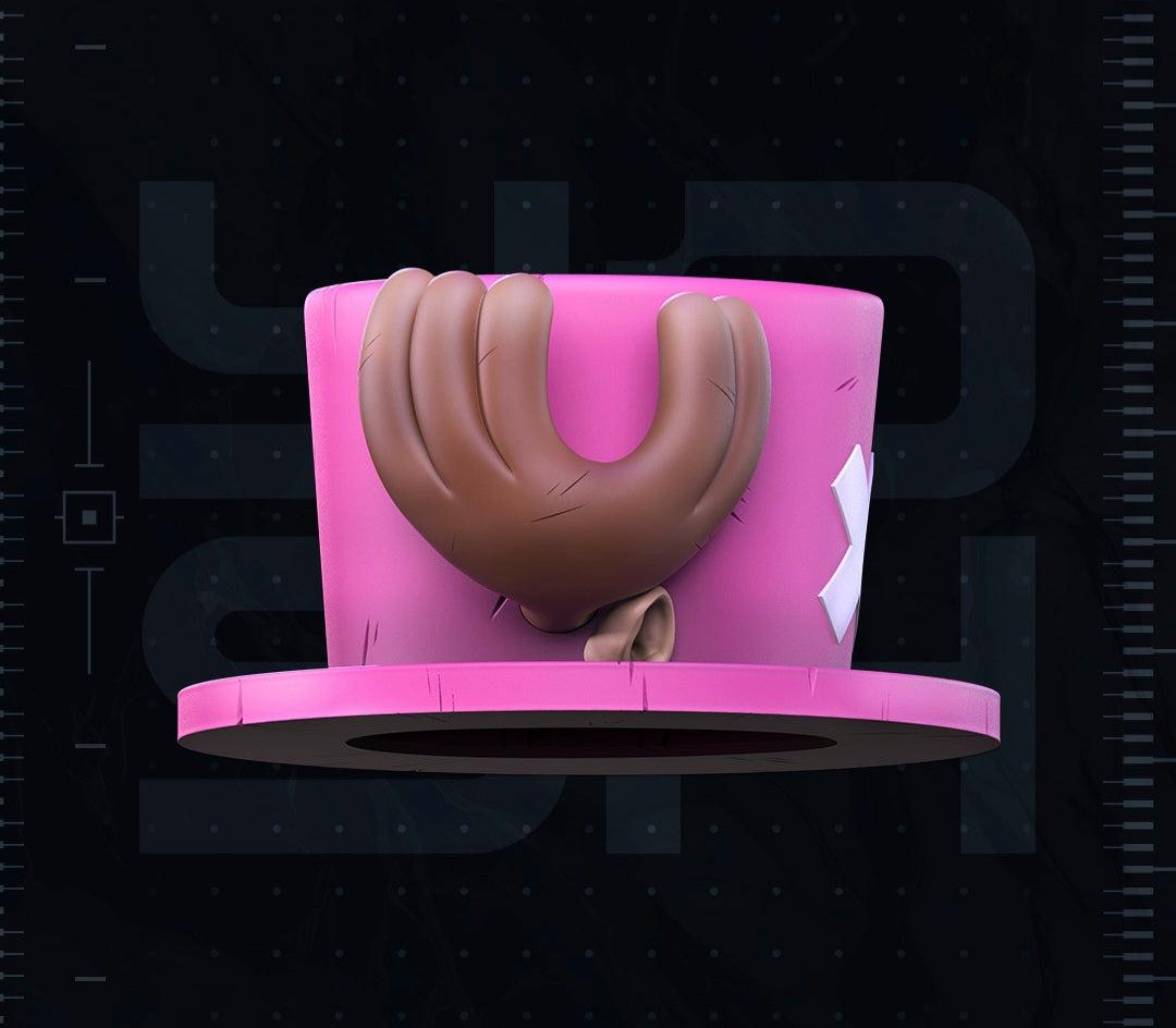 One Piece Chopper cosplay hat by 3dCurioPrints fitting heads up to 24 inches for anime conventions and cosplay.
