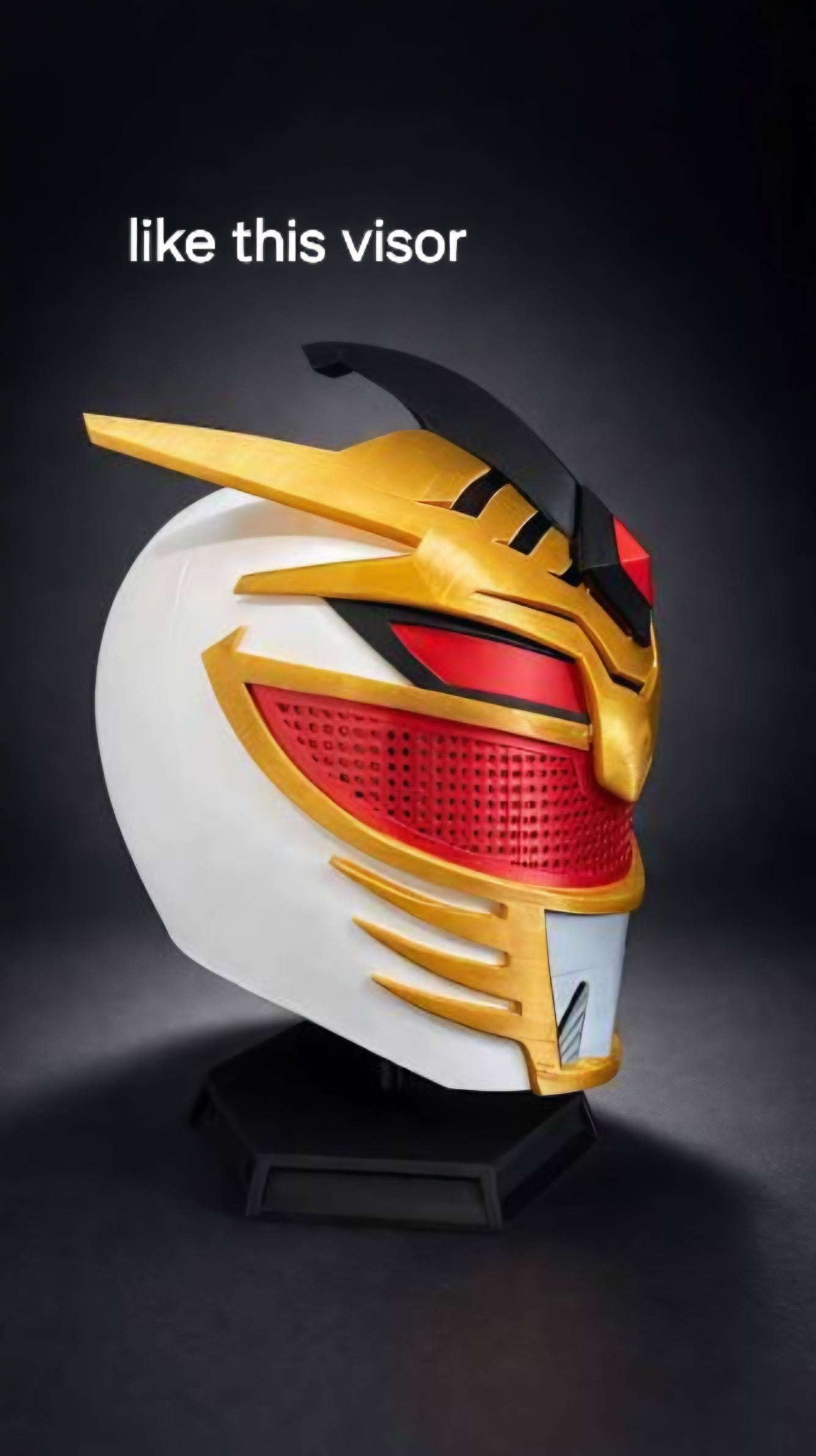 Full size Lord Drakkon mask with magnets and mesh detail
