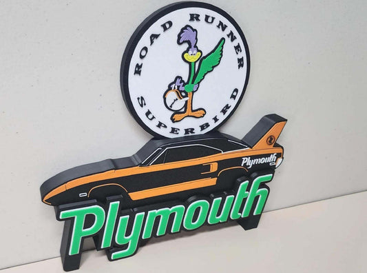 Plymouth road runner wall desk art by 3dCurioPrints