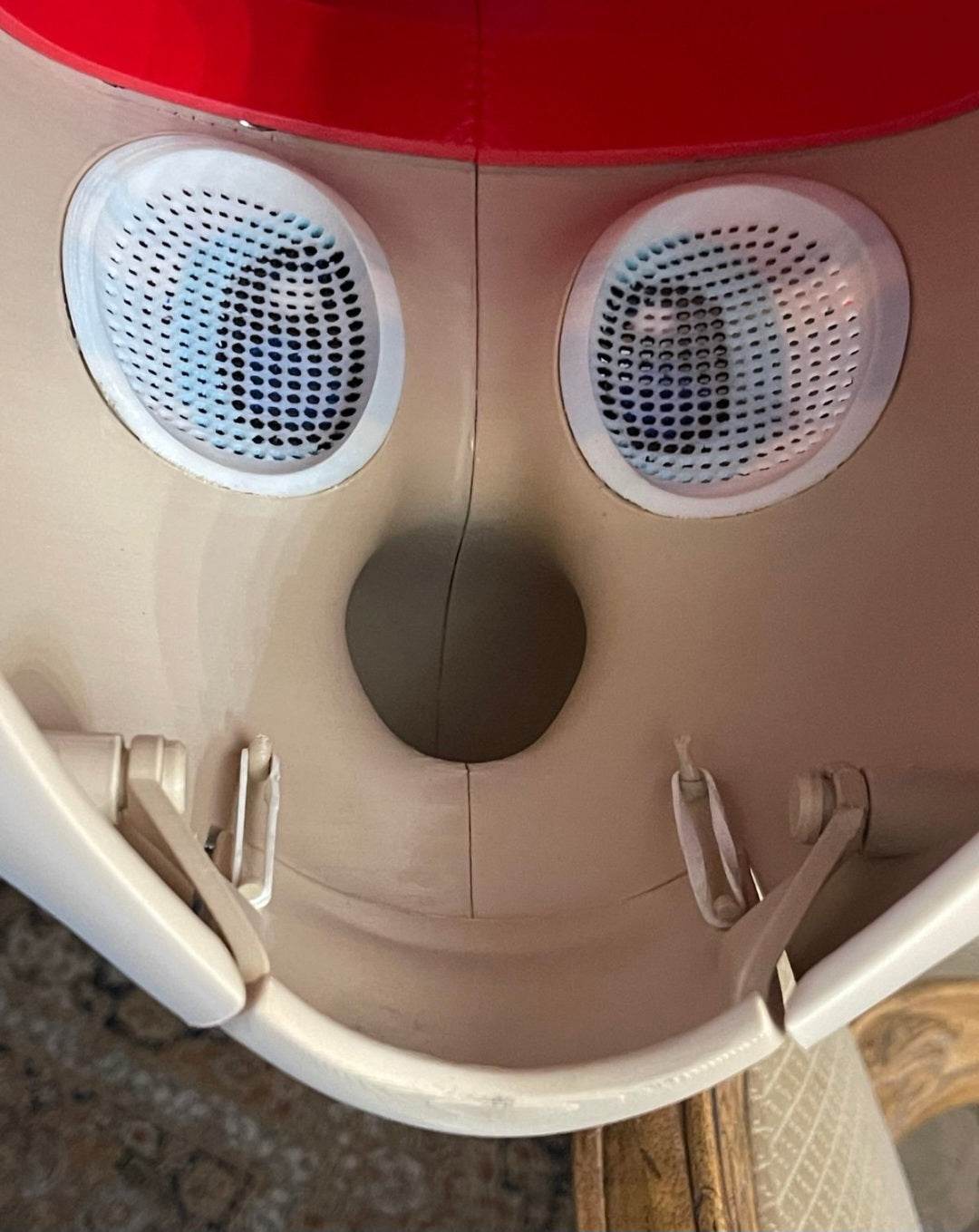 Mario the plumber video game mask with magnets, one size fits heads up to 24" for cosplay and parties
