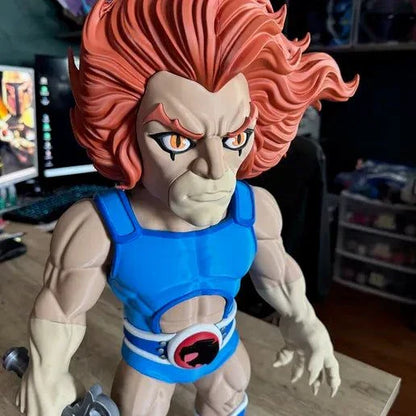 23 inch Thundercats Lion-O bust statue with separate sword for gluing, colored finish, 23 inches tall