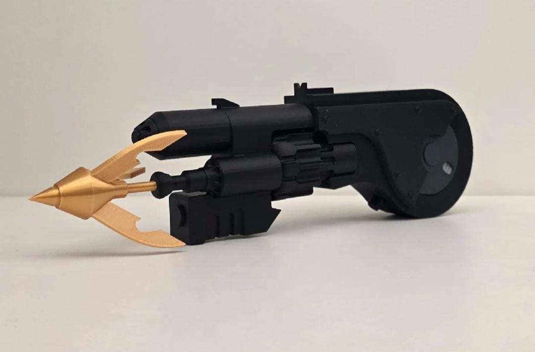 cosplay grapnel gun batman arror yellow not gold by 3dCurioPrints