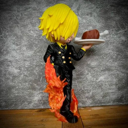 24" Sanji One piece holding turkey anime fire orange/red by 3dCurioPrints