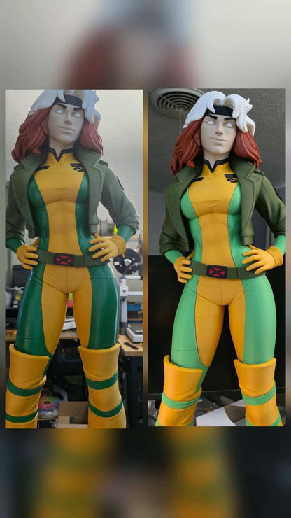 Life sized Marvel Rogue 5 ft 11 in collectible statue fan display