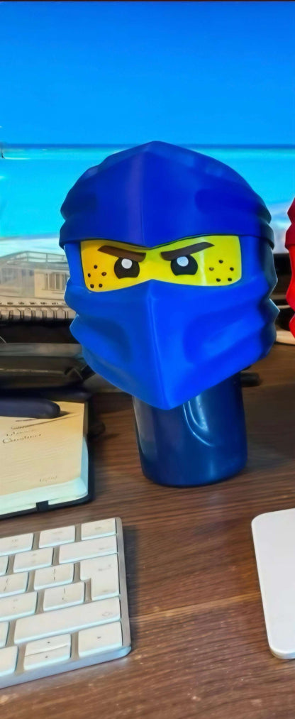 Lego Nijango GO Ninja Helmet in black, green, red, and blue, fits heads up to 24 inches