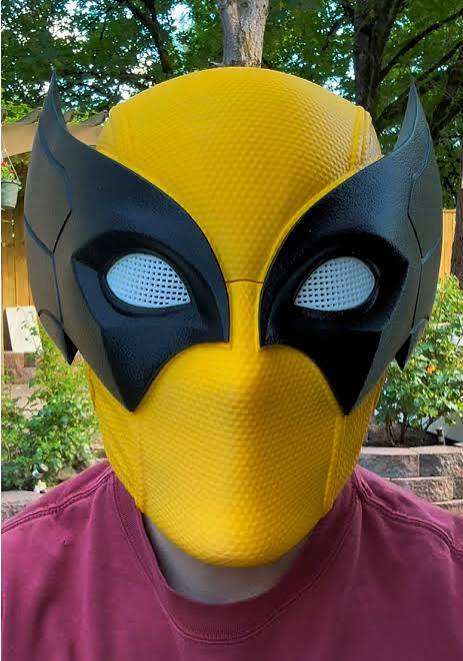 Wolverine Mashup mask yellow and red color options with magnets no stand