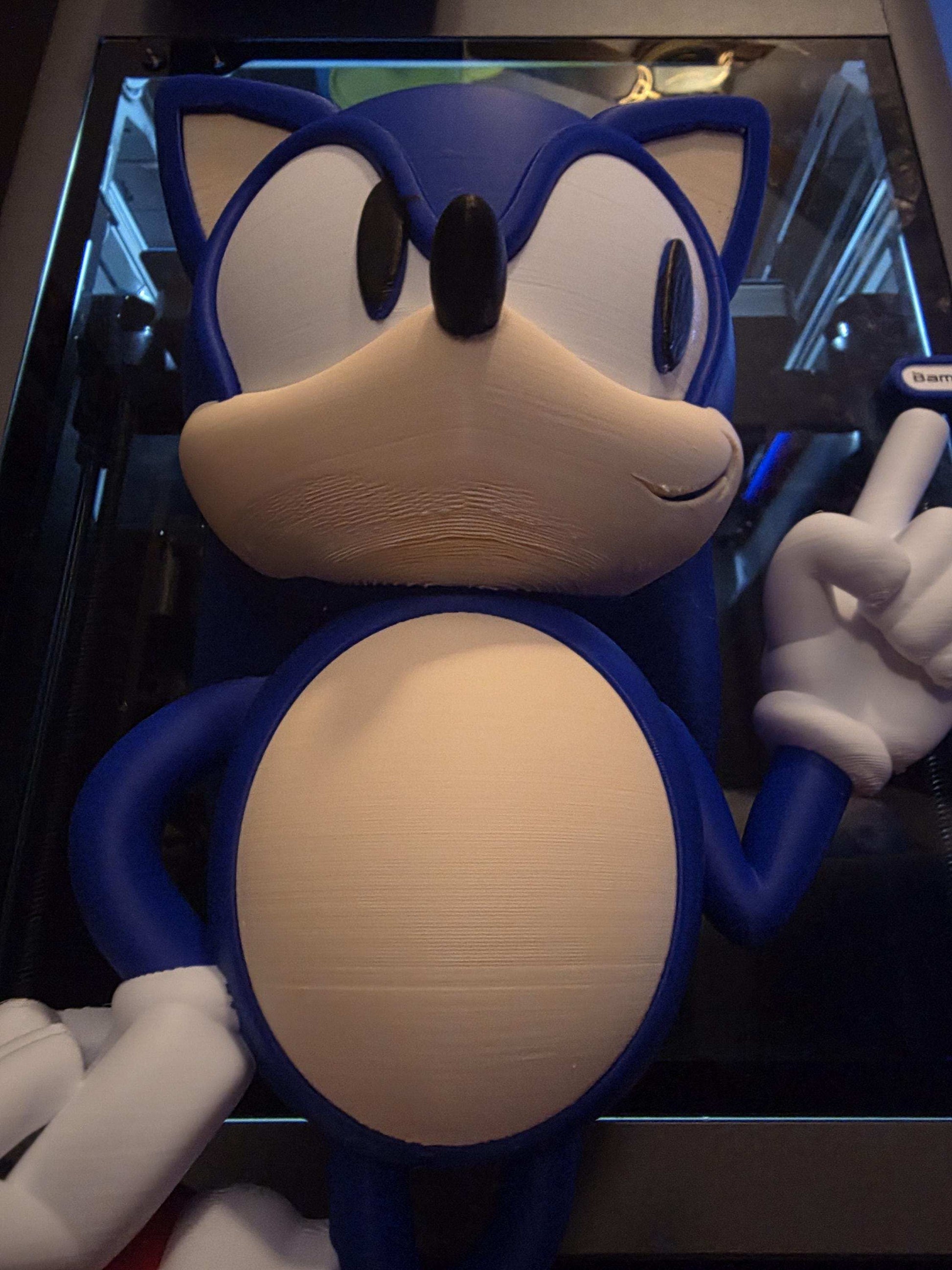 10" Sonic figure bust statue figure ready to ship by 3dCurioPrints