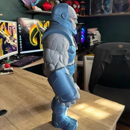 24 inch Darkseid-inspired villain figure in navy or black finish