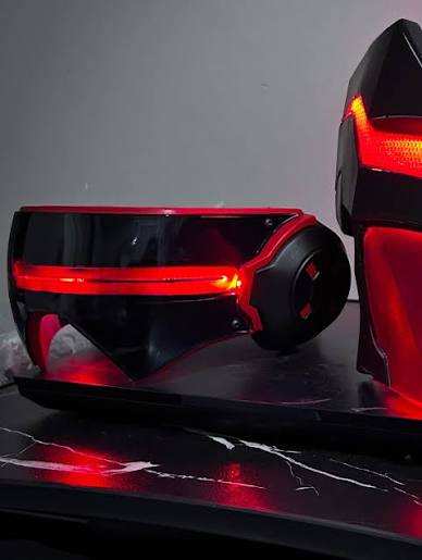 Cyclops v2 mask in red, yellow, black, and gray options ready to ship in 1 day