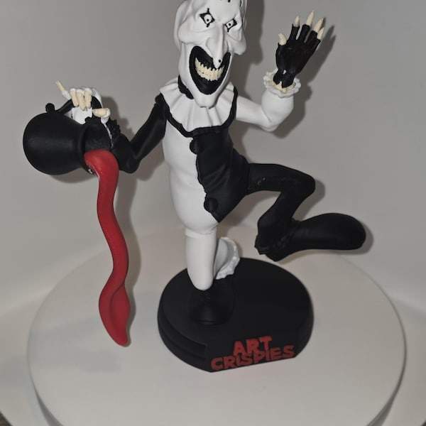 Terrifier 7" art crispies color not painted made to order by 3dCurioPrints