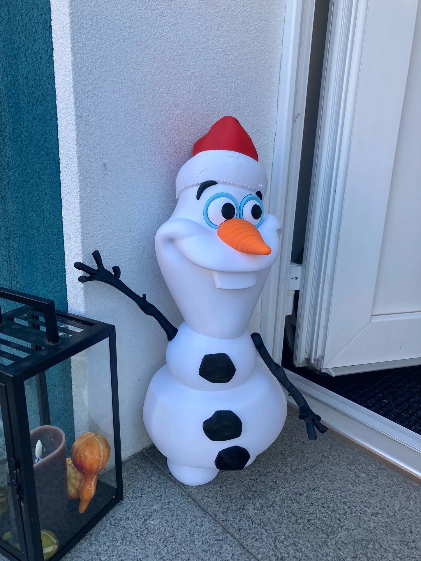 22" 1ft 10in Olaf Santa from Frozen arms glued on your end and hat as well by 3dCurioPrints