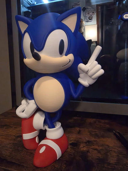 10" Sonic figure bust statue figure ready to ship by 3dCurioPrints