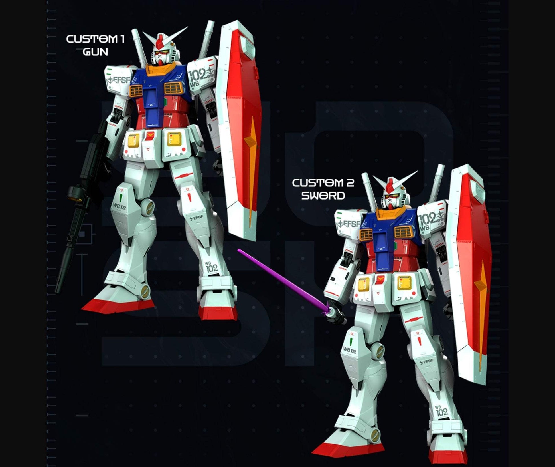 Life size Gundam anime figure 6ft custom 3D print with sword and gun options