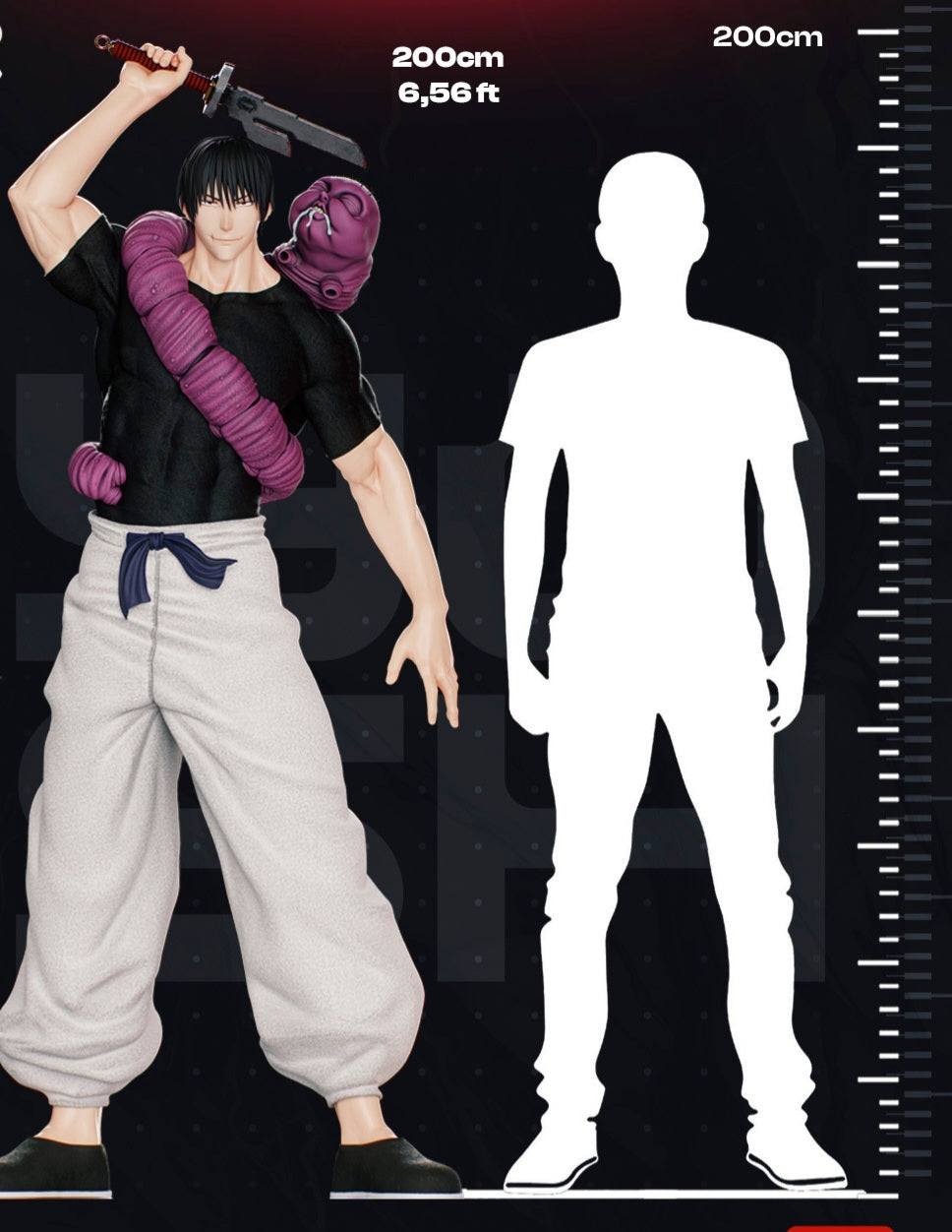 Life size Toji 6ft 5in statue bust anime by 3dCurioPrints