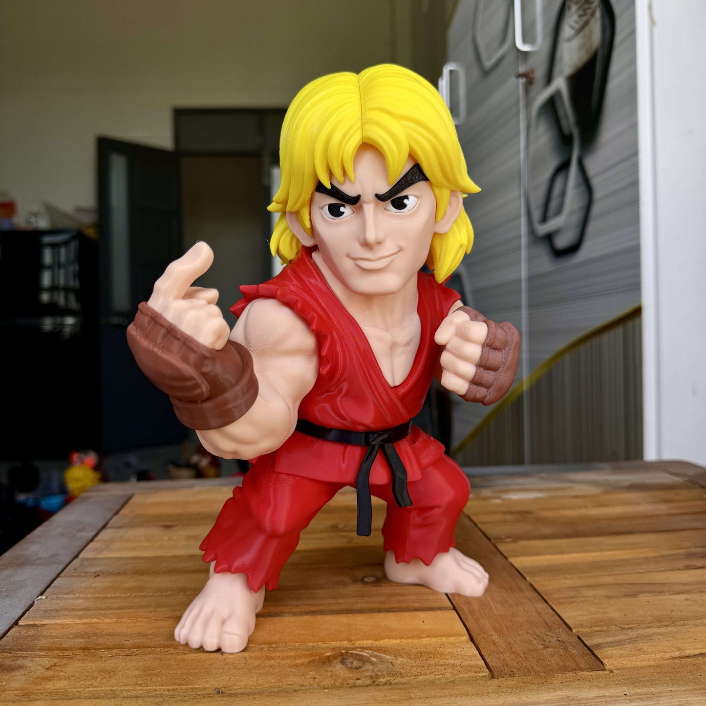 22-inch 1ft 10in Ken Masters Street Fighter statue standing boldly
