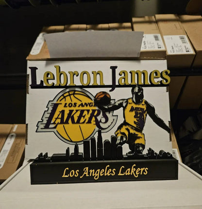 All sports 10-inch nameplate featuring NFL, NBA, MLB athletes like Kobe, Jordan, LeBron, Curry, Ohtani, and Brady