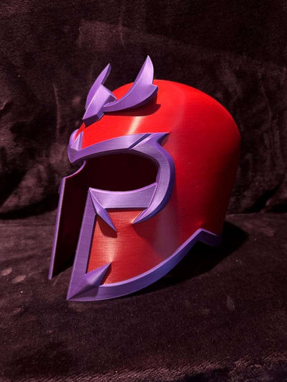 Magenta mask helmet fitting heads up to 24 inches with refund policy info