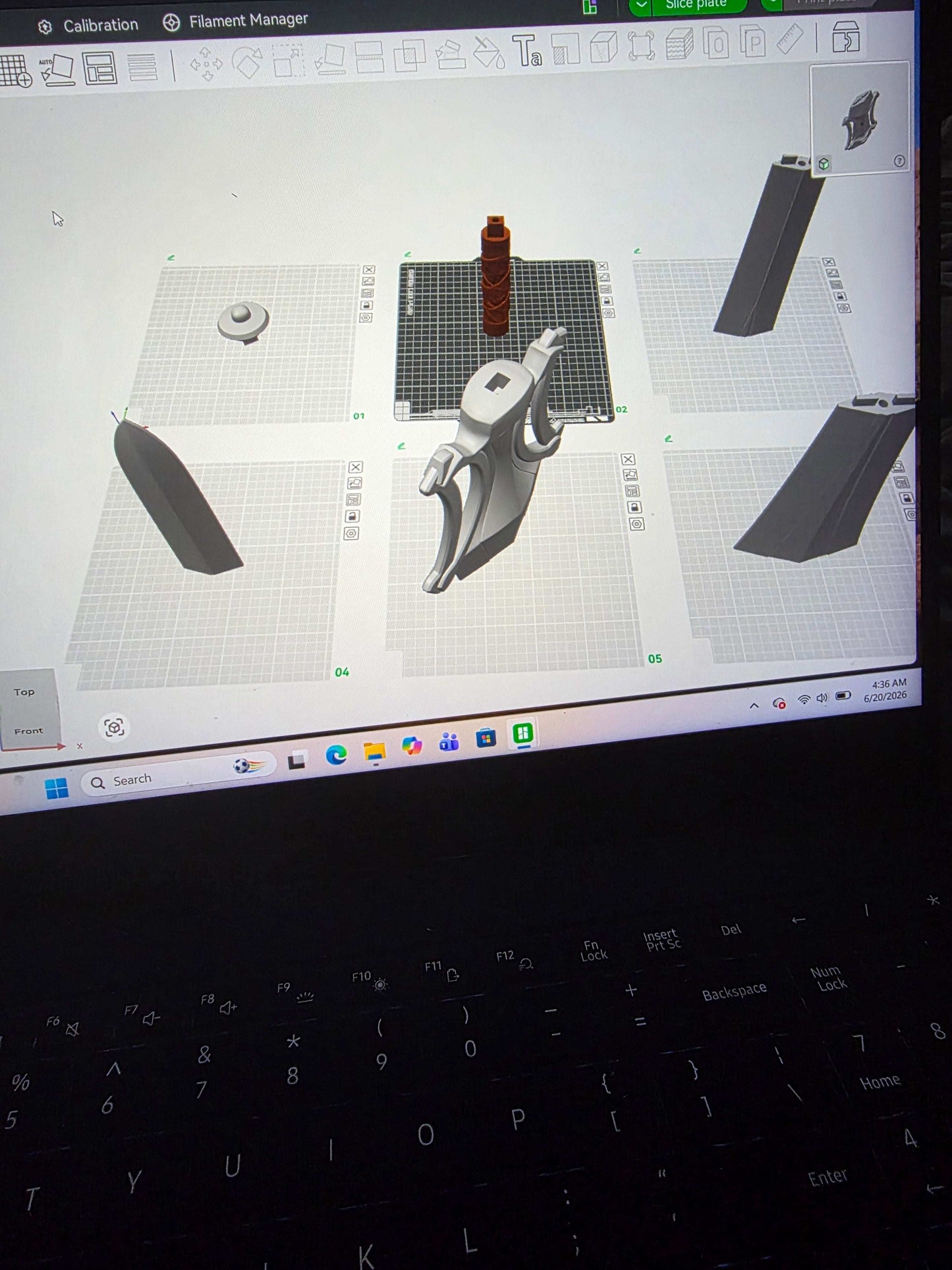 Masters of the universe He-Man sword broken in pieces glued together