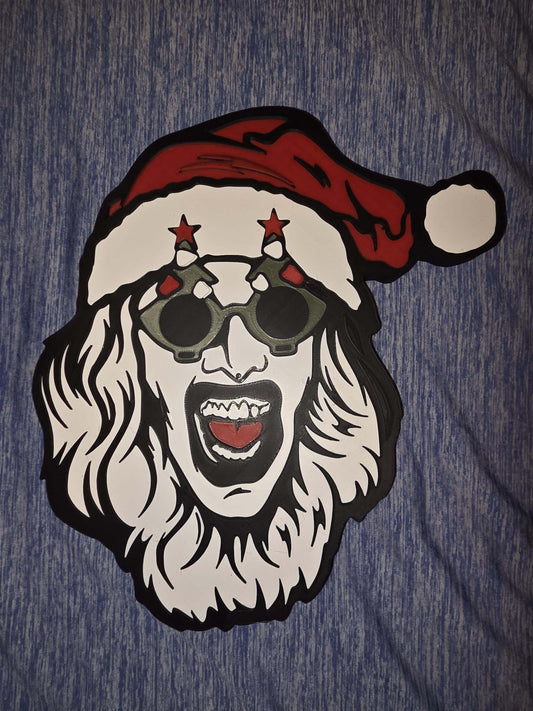 10" terrifier art the clown santa suit logo by 3dCurioPrints