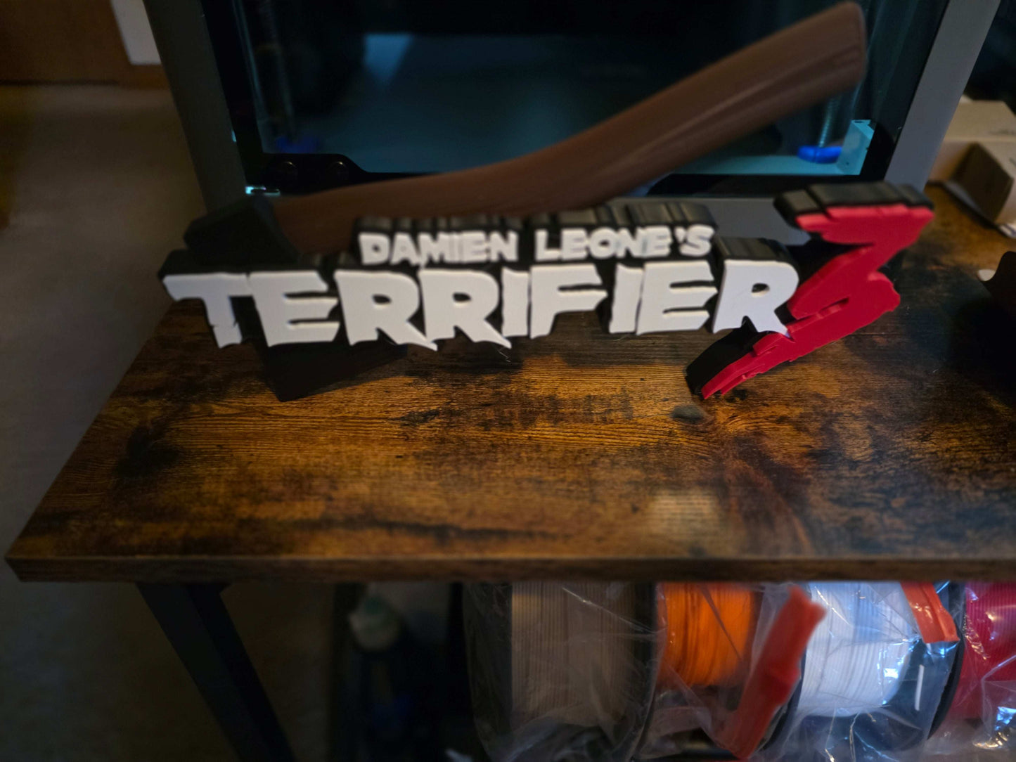 Terrifier 12-inch Art the Clown black axe decorative logo piece