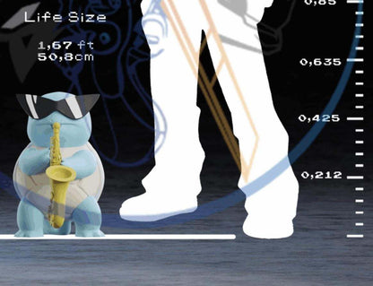 Full size 1ft 7in pokemon squirtle #0007 bust statue figure made to order by 3dCurioPrints