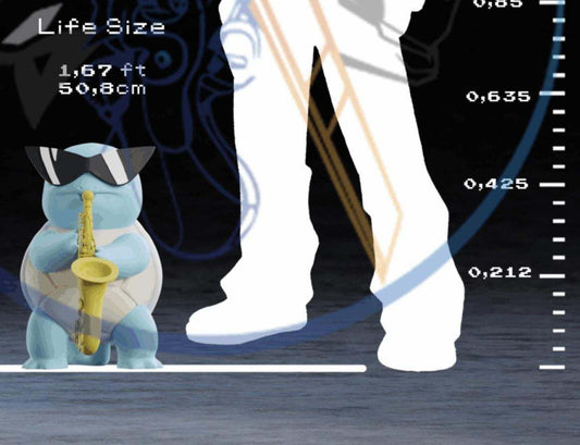 Full size 1ft 7in pokemon squirtle #0007 bust statue figure made to order by 3dCurioPrints