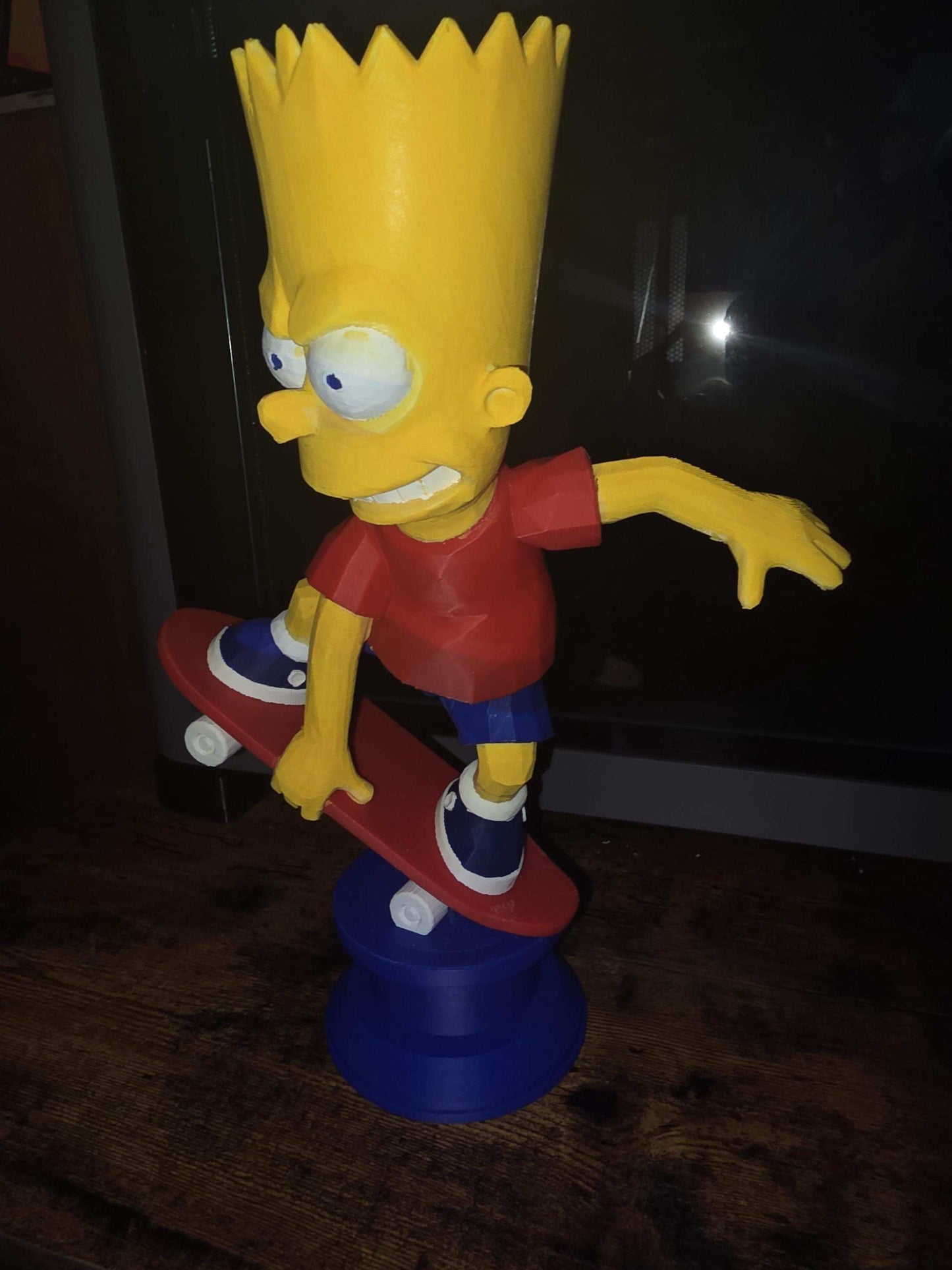 Large 10" bart simpson bust figure statue (10×7) made to order by 3dCurioPrints