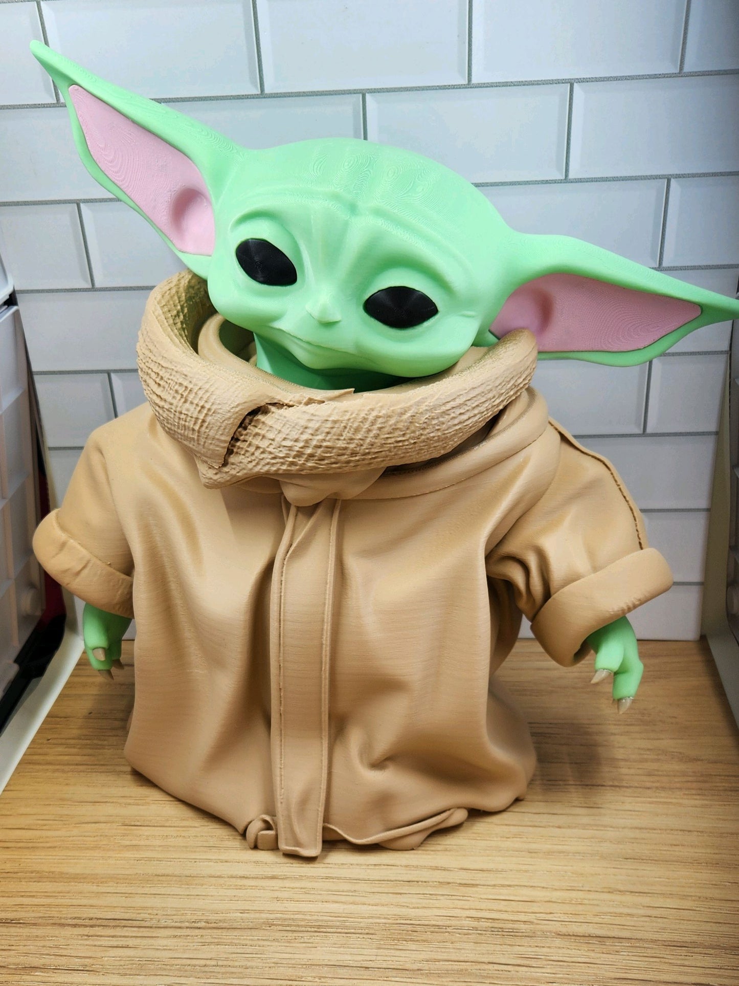 8" tall Yoda Grogu star wars by 3dCurioPrints