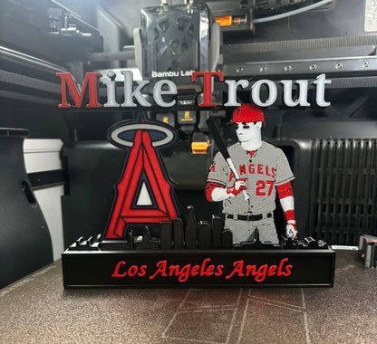 All sports 10-inch customizable nameplate featuring NFL, NBA, and MLB athletes for fan display