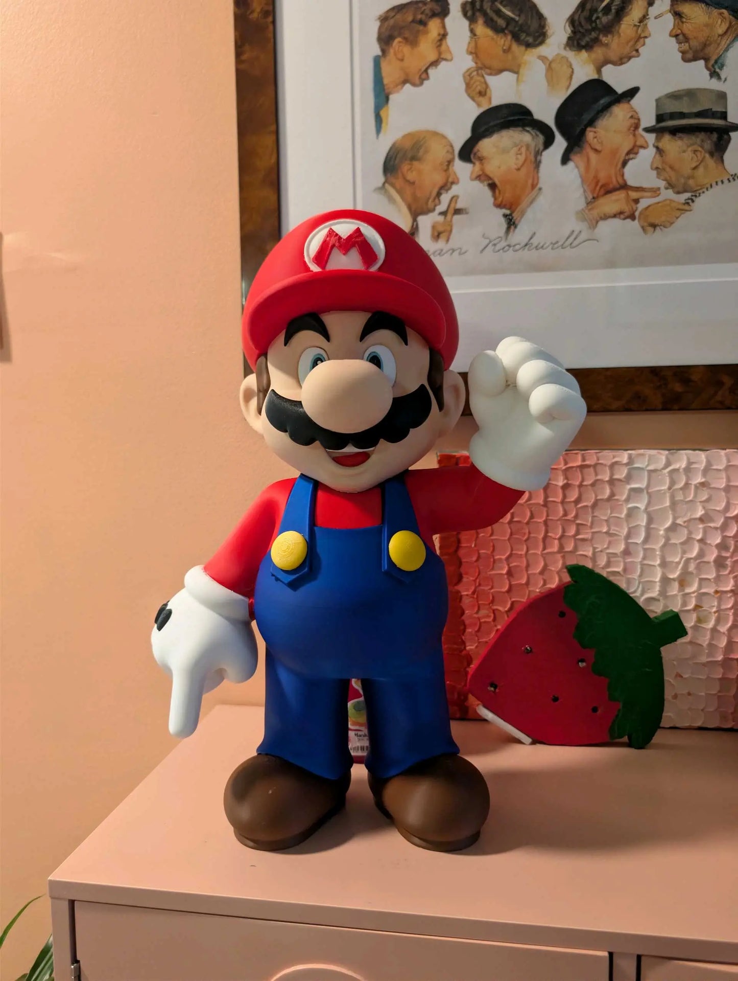 18" 1ft 6in Mario can do brown or black shoes by 3dCurioPrints