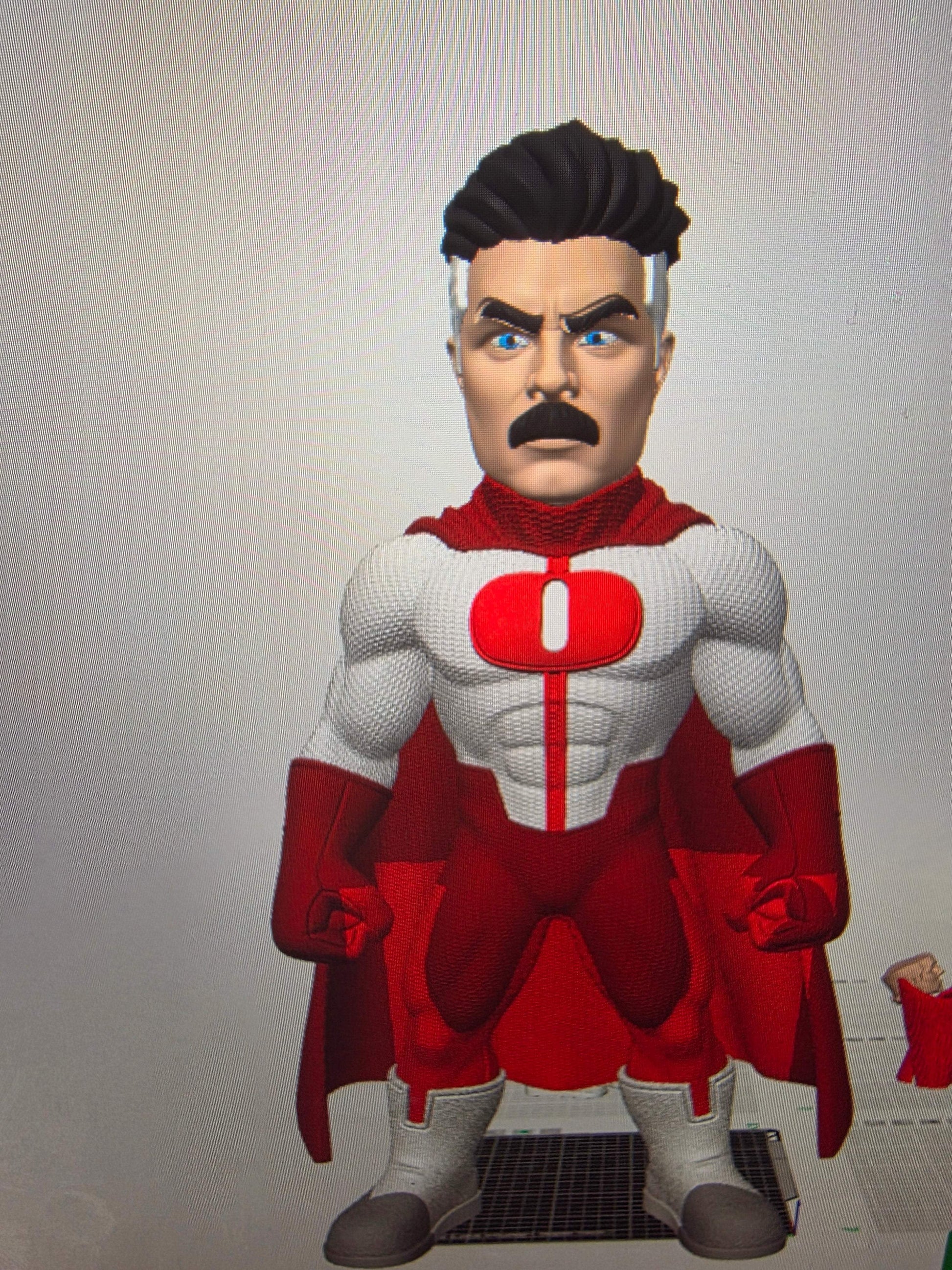 20" 1ft 8in Omni Man collectible figure from Invincible with cape